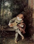 Jean-Antoine Watteau Mezzetin painting
